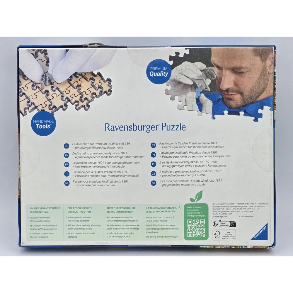 Ravensburger Enchanted Christmas 500 Pc‎ Jigsaw Puzzle - SEALED DAMAGED BOX